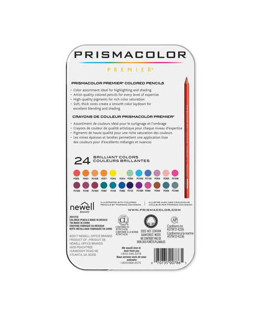 Prismacolor Premier Colored Pencils - Set of 24, Portrait Colors