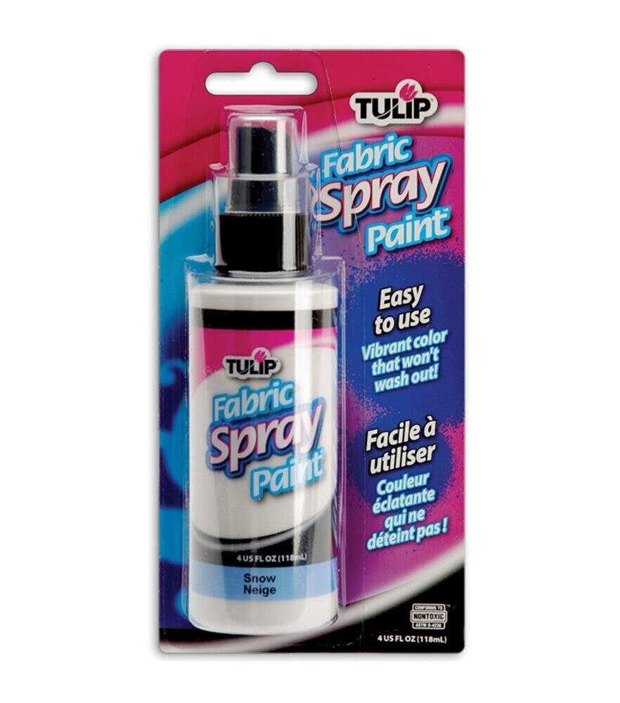 Tulip Fabric Spray Paint 4 Ounces Pkg, White, swatch