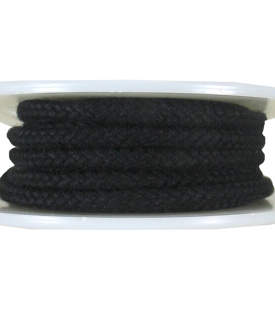 Black Cotton Bolo Cord Trim