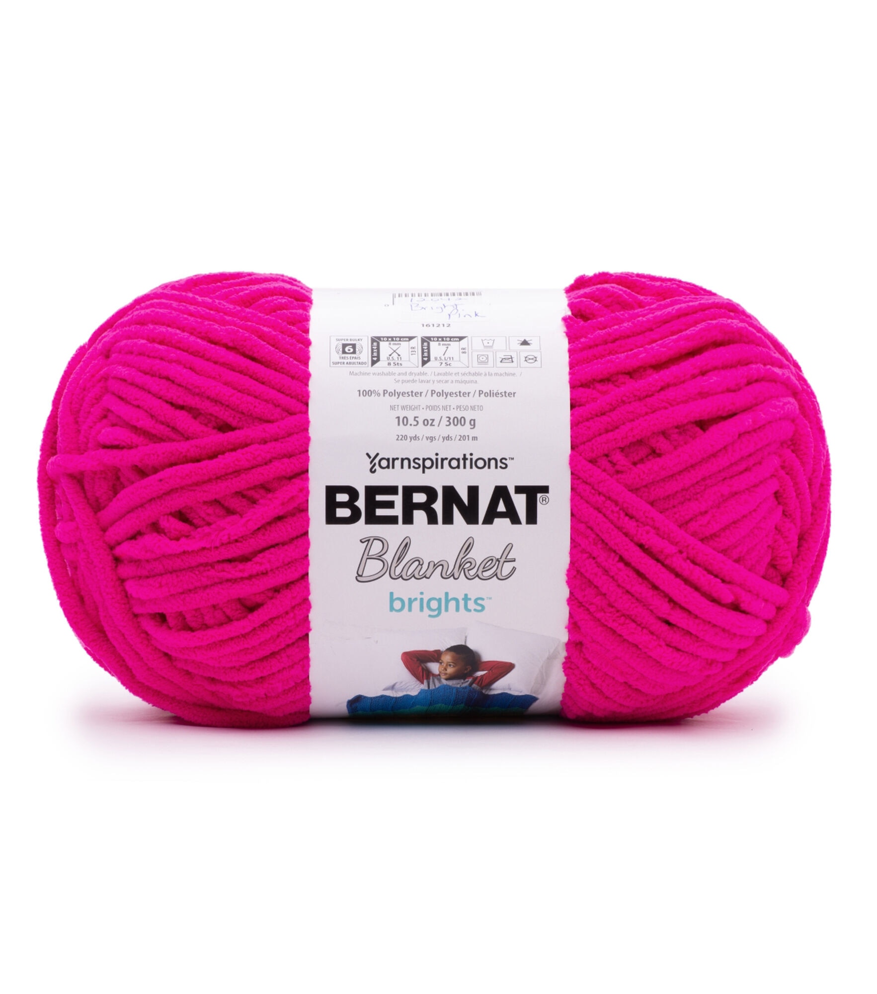 Bernat Blanket Brights Big Ball Yarn-Carrot Orange, 1 - Harris Teeter