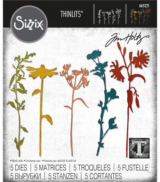 Tim Holtz Layered Stencil - Wildflower