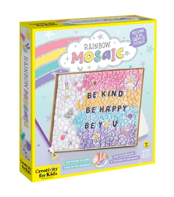 Creativity For Kids 8" x 10" Rainbow Mosaic Jewelry Kit