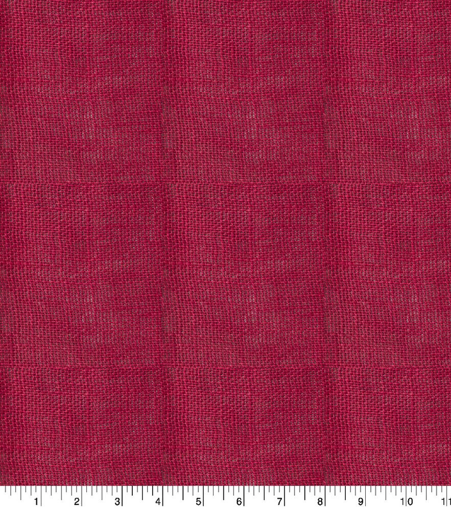 44" Burlap Fabric by Happy Value, Red, swatch, image 1
