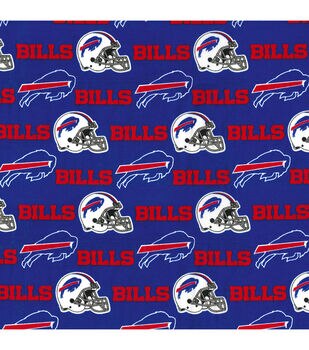 Buffalo Bills NFL Football Fleece in Blue by Fabric Traditions 