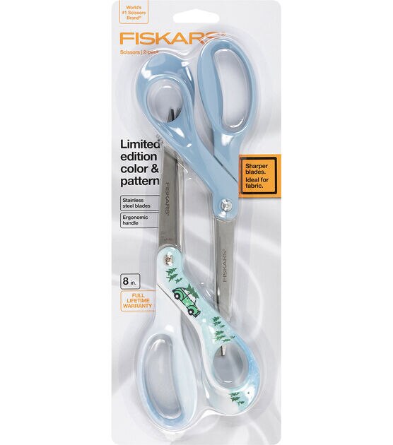 Fiskars 8 Essential Sewing Scissors & Snips in Christmas