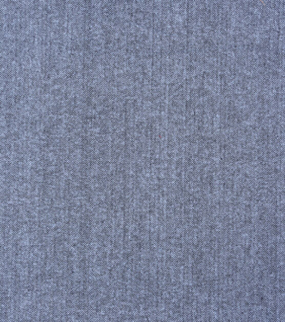 Light Blue Herringbone Brush Cotton Fabric, , hi-res, image 2