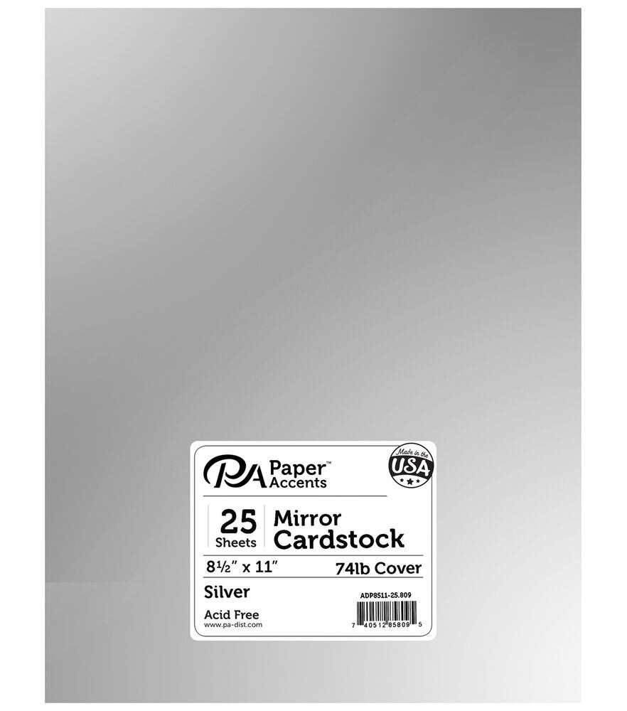 12 x 12 Cardstock - Silver Metallic - 50 Pack - by Jam Paper