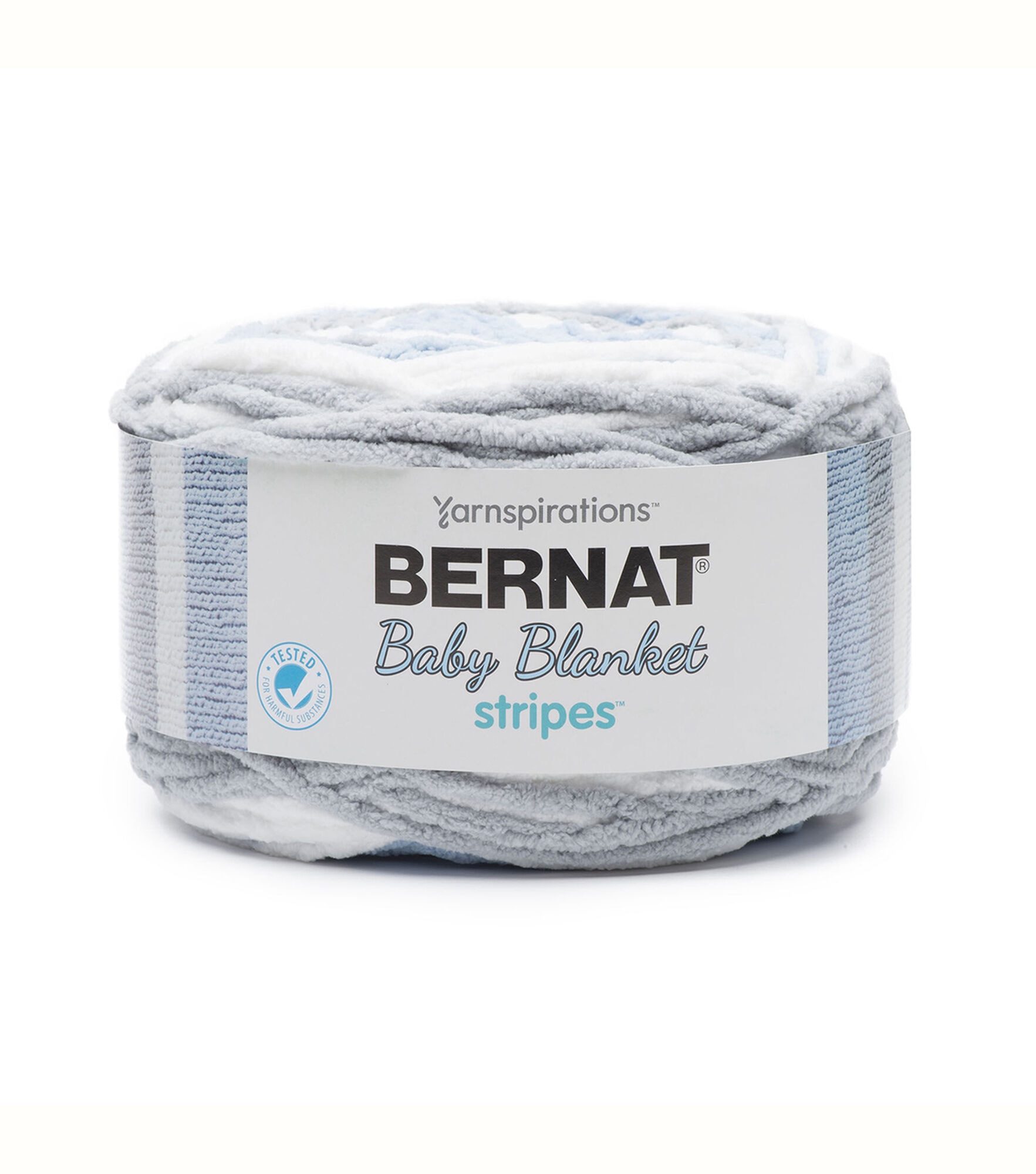 Bernat Baby Blanket Stripes 220yds Super Bulky Polyester Yarn, Above The Clouds, hi-res