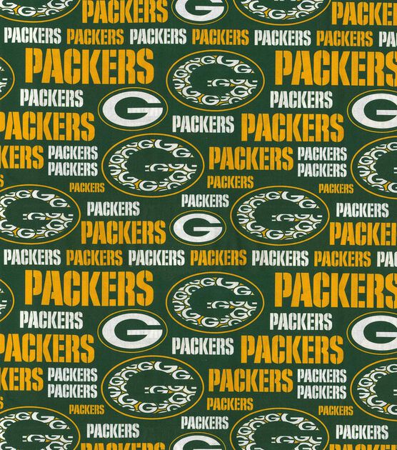 Fabric Traditions NFL Green Bay Packers Slogan Cotton Fabric