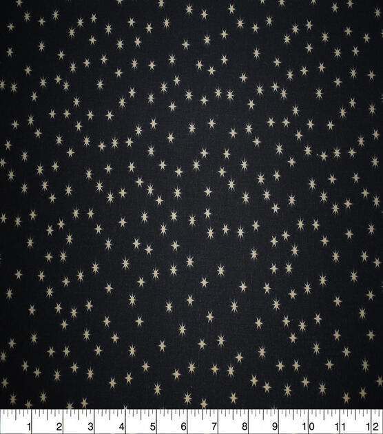 White Swirls on Black Quilt Cotton Fabric by Quilter's Showcase