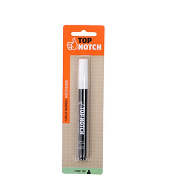 2pk White Broad & Chisel Tip Chalk Markers by Top Notch