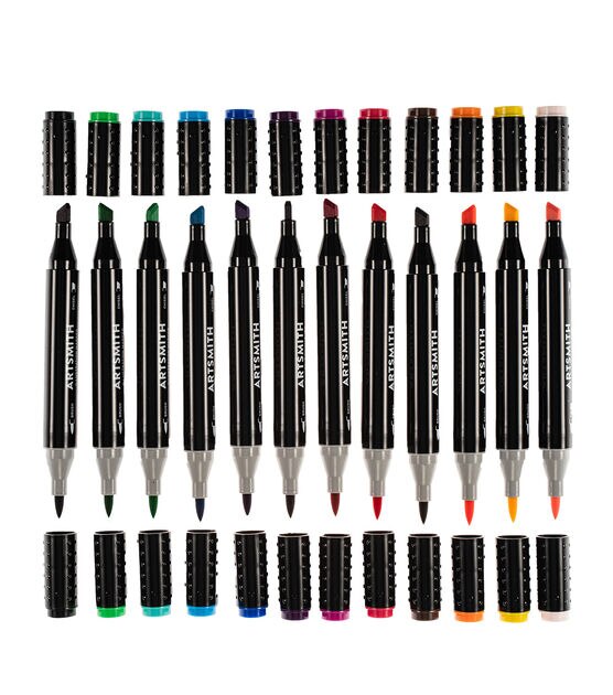 12ct Rainbow Fine Permanent Markers by Artsmith