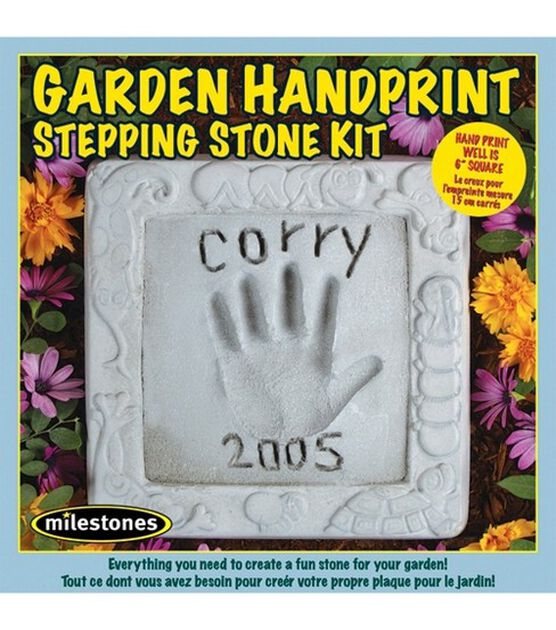 Garden Handprint Stepping Stone Kit