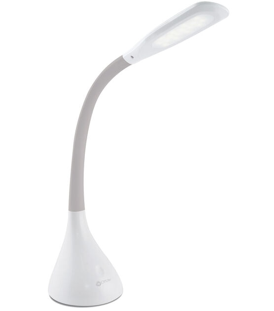 OttLite SlimLine 16.06 in. White Task Lamp 31700R - The Home Depot