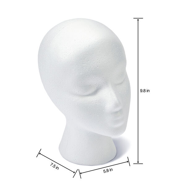 SHANY Styrofoam Model Heads/Hat Wig Foam Mannequin - 11 Round base - 6  pieces