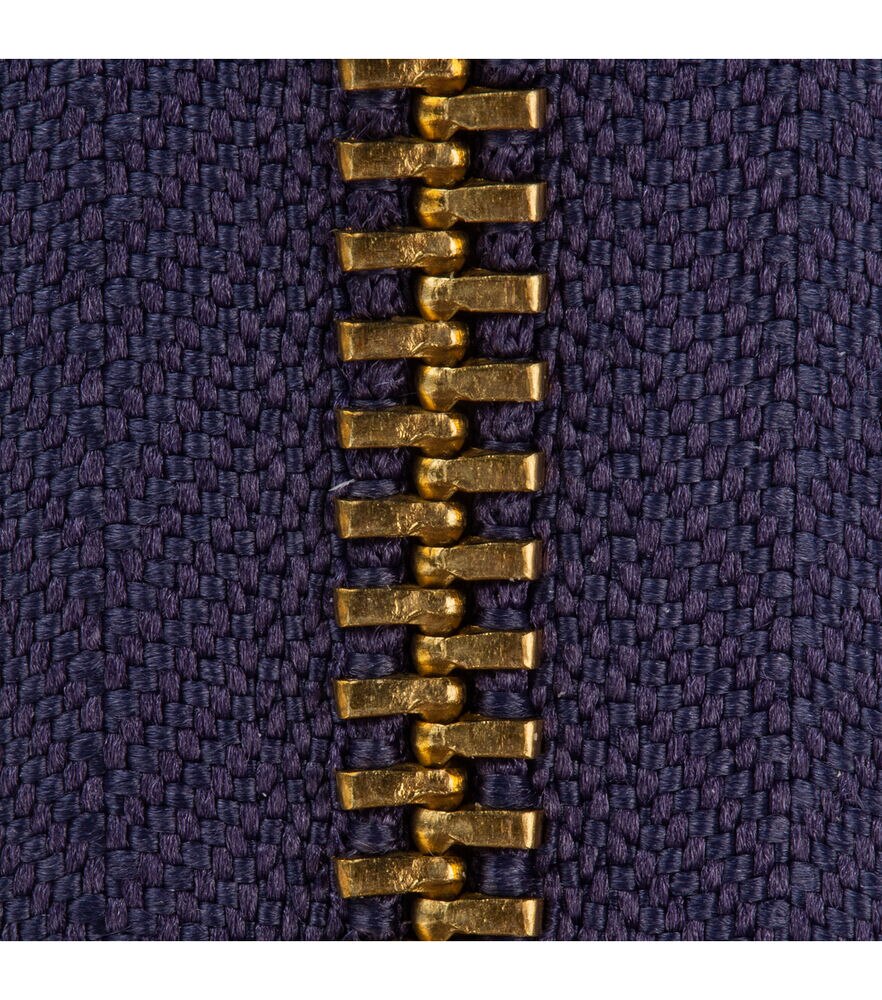 Coats Heavyweight Brass Separating Metal Zipper 24 Navy