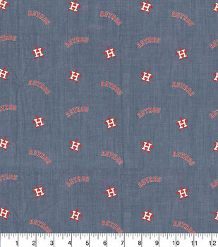 MLB Baseball Houston Astros Throwback Cotton Fabric Priced By The HALF  Yard, From Fabric Traditions NEW, See Description For More Info!