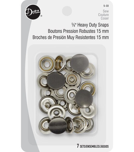  Dritz 759-38 Sew-On Magnetic Snap Set, Size 18mm