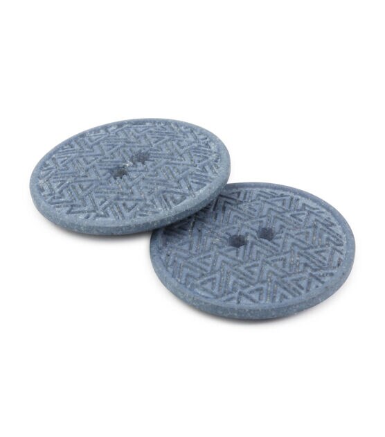 Dritz Round Stitch, 20mm, Dark Brown, 9 Recycled Cotton Buttons