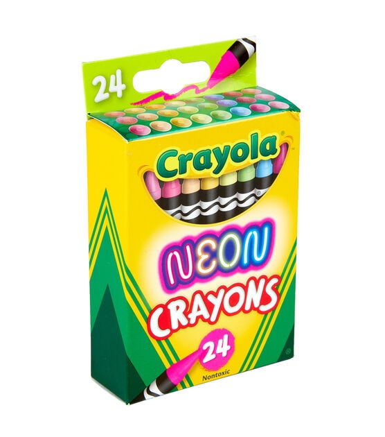 Crayola 4.5" Neon Crayons 24ct, , hi-res, image 3