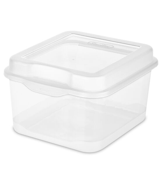 Sterilite Plastic Stacking FlipTop Latching Storage Box Container