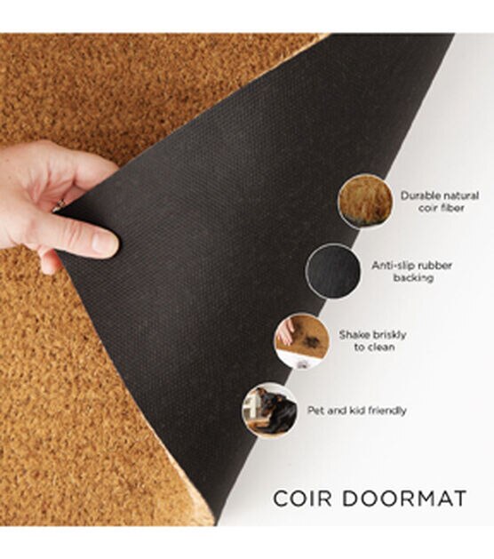 Farmhouse Boo Coir Door Mat