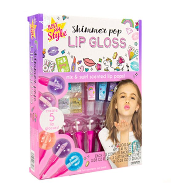 Just My Style 17ct Shimmer Pop Lip Gloss Kit, , hi-res, image 2