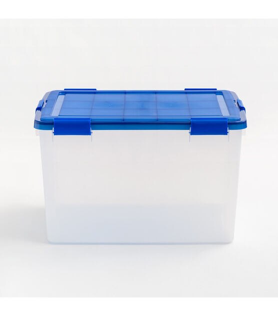 Iris 18.5 Gallon Element Resistant Plastic Storage Boxes With Lid 3pk, , hi-res, image 10