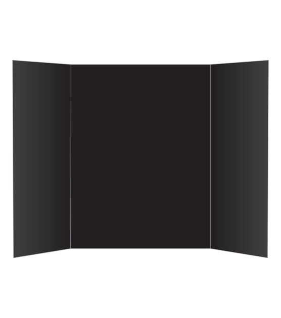 Crtiin 8 Pcs Trifold Poster Board Presentation 8 35.5 x 44'', Black