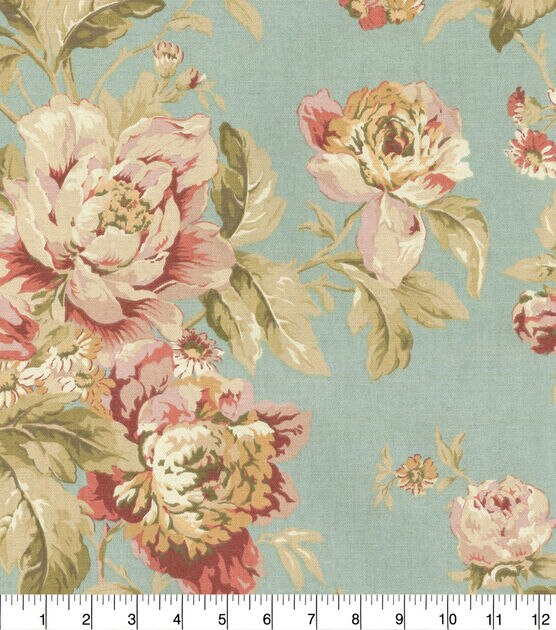 Waverly Upholstery Fabric Fleuretta Mist