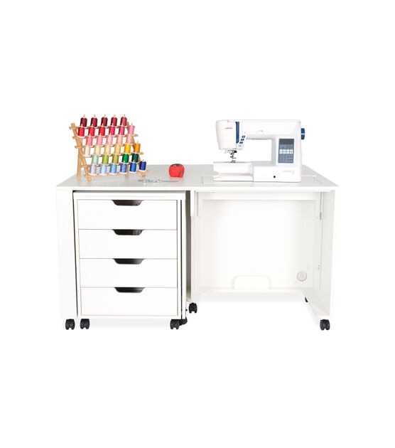 Arrow Cabinet 1001 Olivia Sewing Cabinet, White  Sewing table, Sewing  furniture, Sewing cabinet