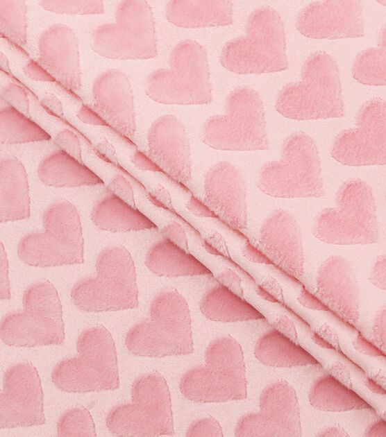 Soft & Minky Light Pink Star Fleece Fabric