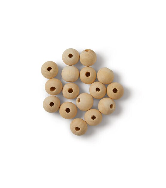 1 Wood Beads 30pc by Park Lane