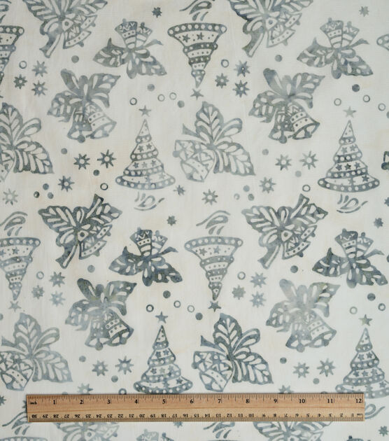 Bells on White Christmas Cotton Fabric, , hi-res, image 2