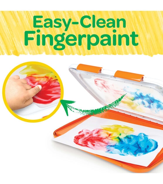 Crayola 13ct Easy Clean Finger Paint Set, , hi-res, image 7