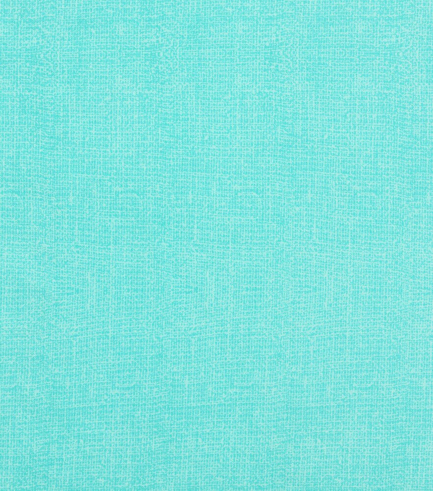 Burlap Texture Quilt Cotton Fabric by Keepsake Calico, Aqua, swatch