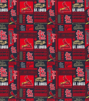 Fabric Traditions St. Louis Cardinals Flannel Fabric Tie Dye