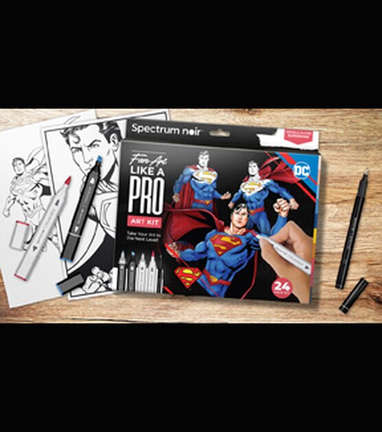 Spectrum Noir Pro Fan-art Superman Kit | Michaels