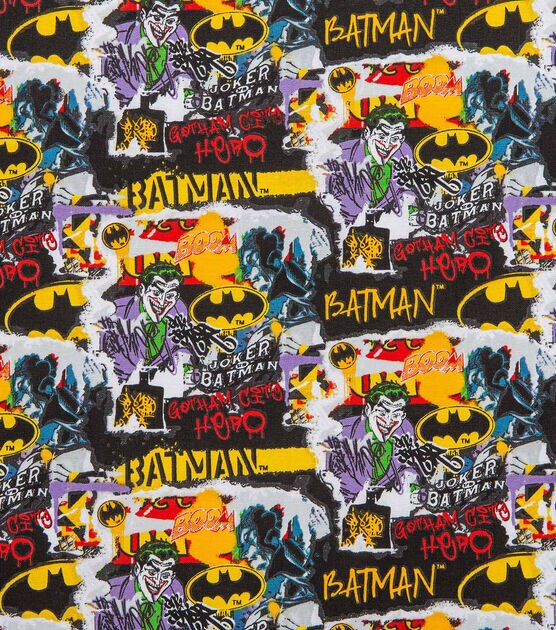 Dc Comics Joker Packed Cotton Fabric, , hi-res, image 2