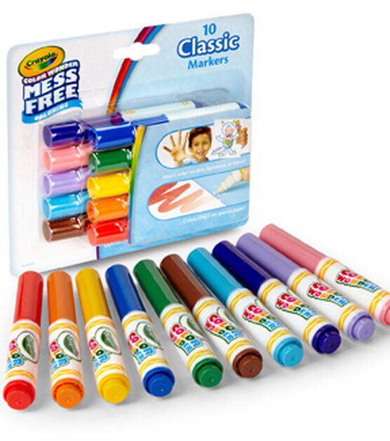 Crayola 30ct Mess Free Classic Mini Markers