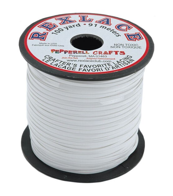 Pepperell Braiding 100yds Rexlace Plastic Lace Spool, , hi-res, image 1