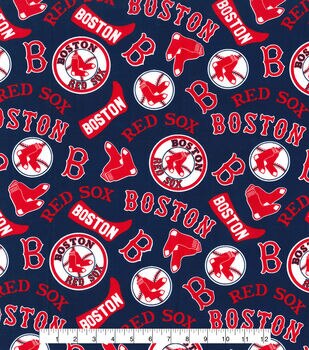 Boston Red Sox Cotton Fabric 58 - Red