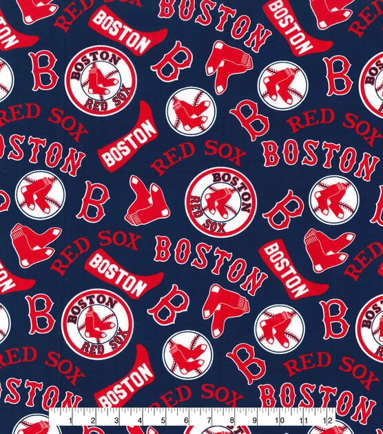 Boston Red Sox Navy MLB Cotton Fabric