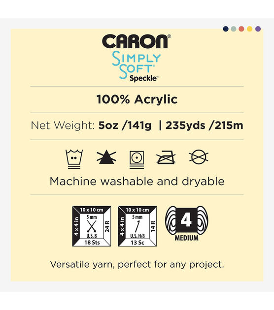 Caron Simply Soft Speckle Yarn by Caron
