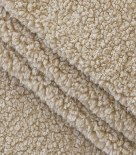 Luxury Faux Sherpa Fur Fabric 58-White