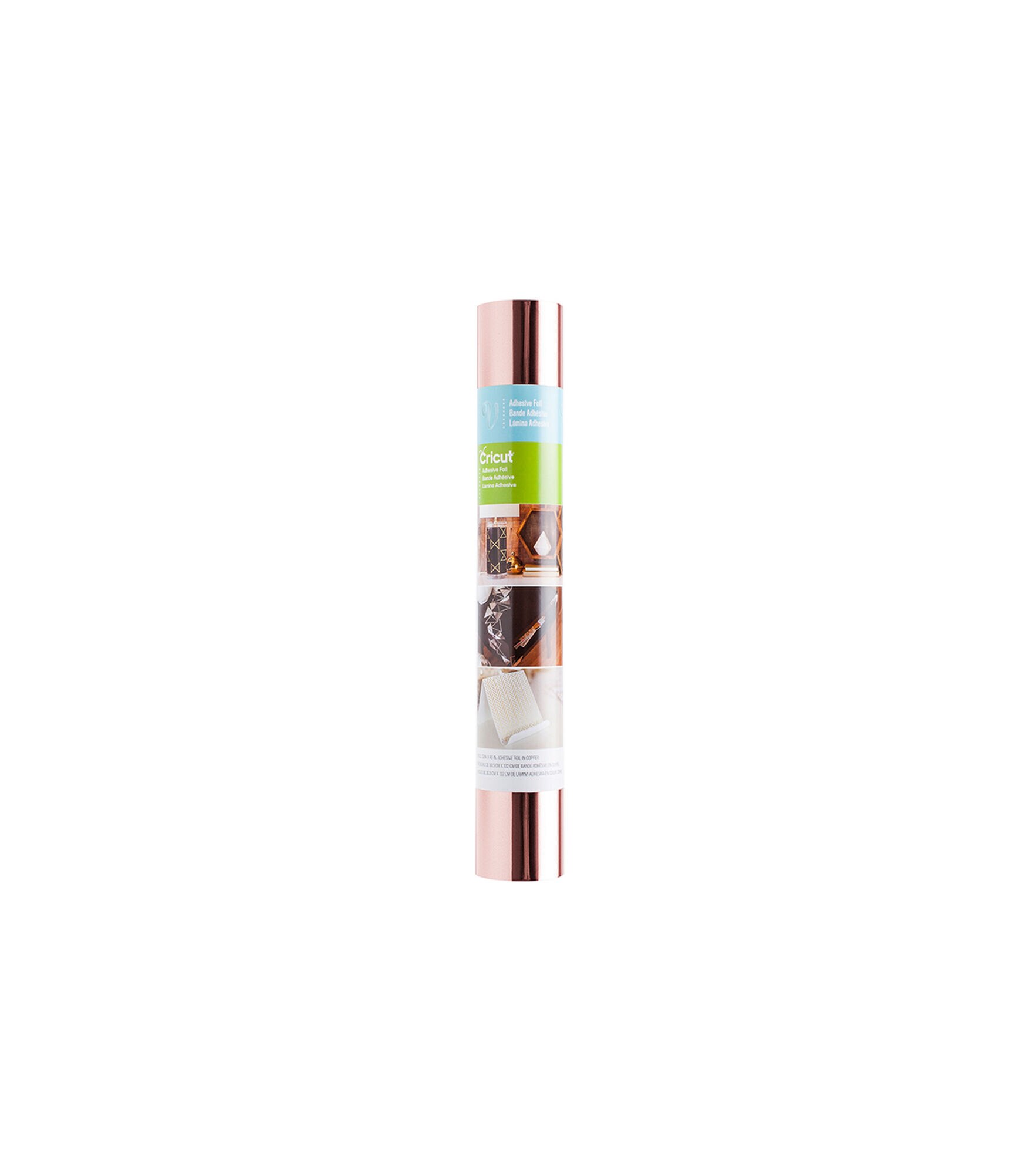 Cricut 12" x 48" Metallic Adhesive Foil Roll, Rose Gold, hi-res