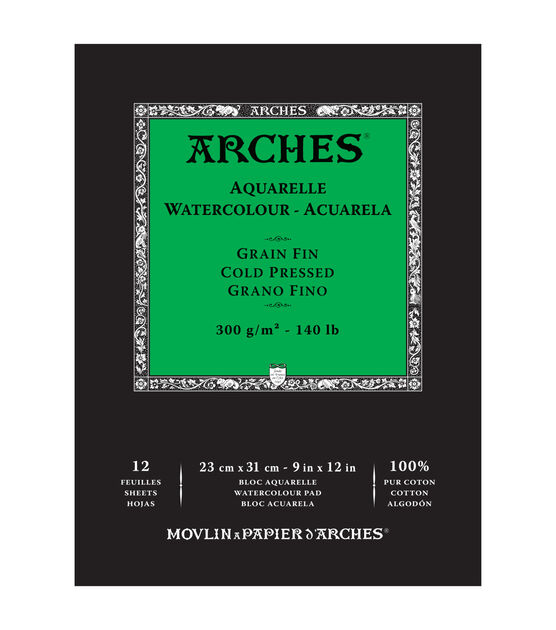 Arches Watercolor Paper, 140lb Cold Press, 22x30 - John Neal Books
