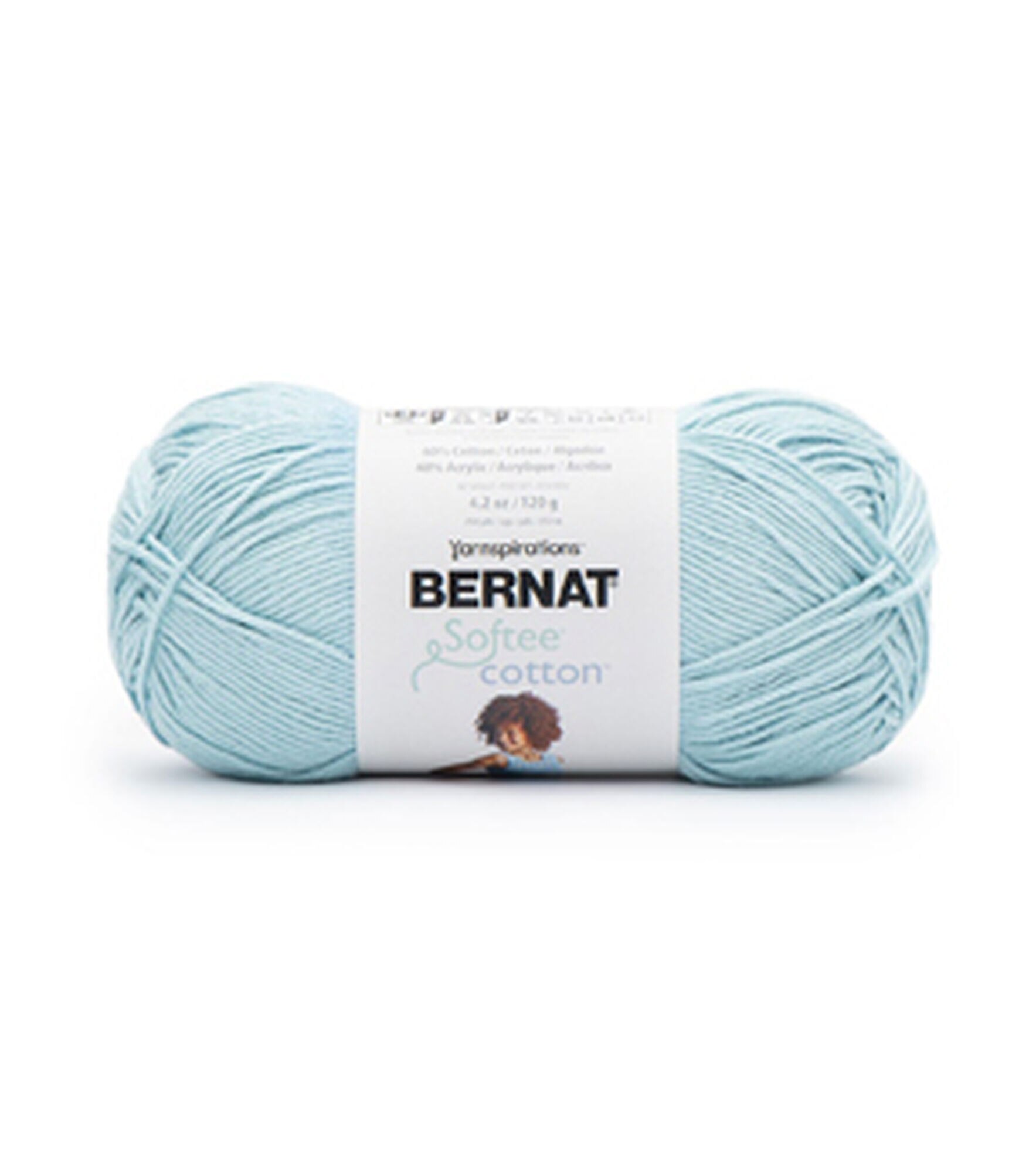 Bernat Softee 254yds Light Weight Cotton Yarn, Dusk Sky, hi-res