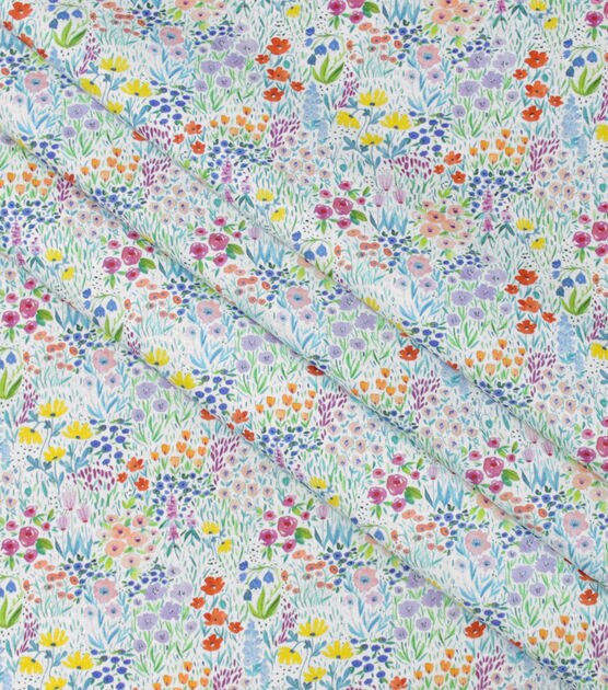 Packed Modern Floral Quilt Cotton Fabric by Keepsake Calico, , hi-res, image 2