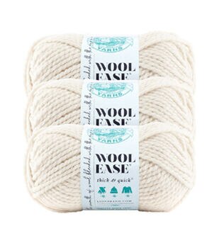(1 Skein) Lion Brand Yarn Wool-Ease Yarn, Cranberry